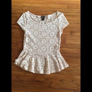 Wet seal women’s tops blouse peach pink size s